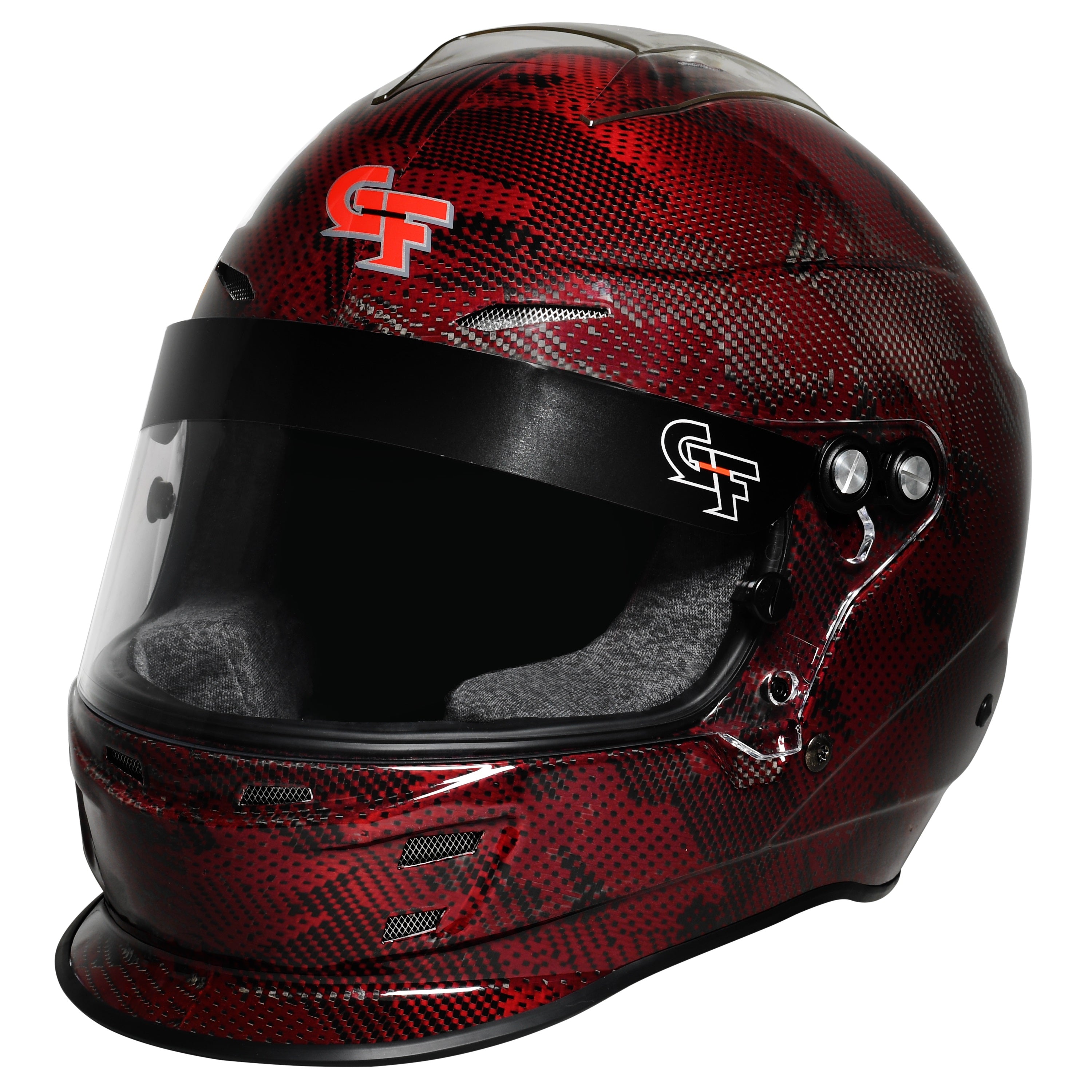 forged carbon fiber motorcycle helmet Nova Carbon Fusion SA2020 Helmet Ruby Red / 2XL