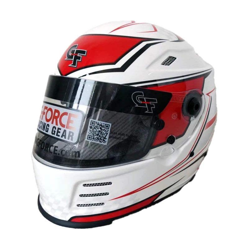 gort motorcycle helmet Rookie Graphics SFI Helmet White/Red / One Size
