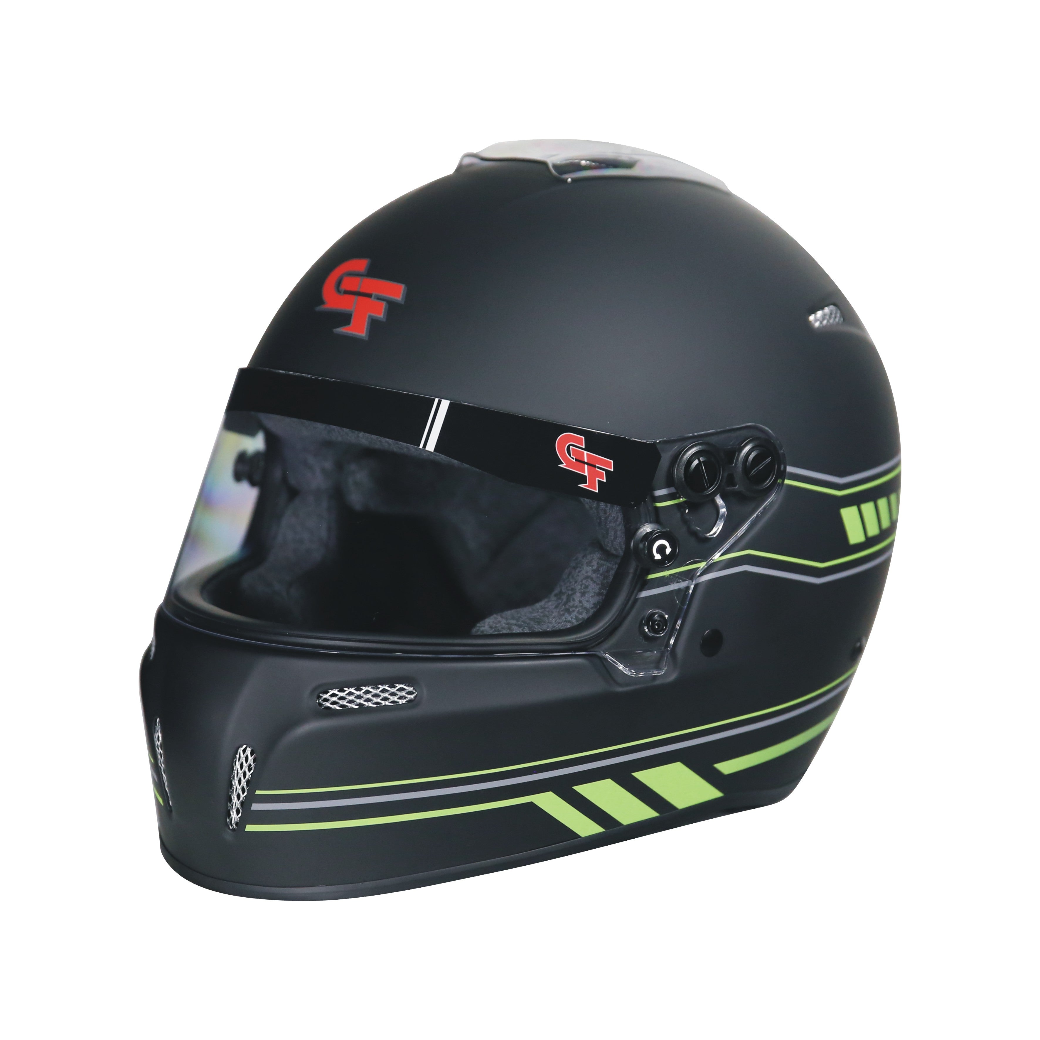 g force animated series motorcycle helmet G-Force 14102MEDM1 Helmet, Nighthawk Graphics SA2020, Medium, Matte Black/Green